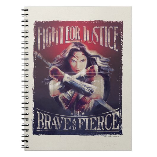 Carnet Wonder Woman Lutte Pour La Justice (Devant)