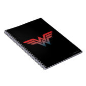 Carnet Wonder Woman Red Blue Gradient Logo (Côté Droit)
