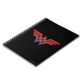 Carnet Wonder Woman Red Blue Gradient Logo (Côté gauche)