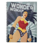 Carnet Wonder Woman Retro City Sunburst (Devant)