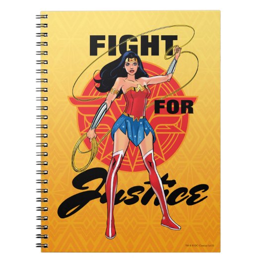 Carnet Wonder Woman With Lasso - Lutte Pour La Justice (Devant)