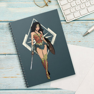Carnet Wonder Woman With Sword Comic Art