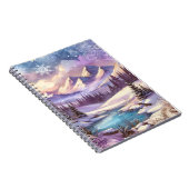 Carnet Wonderland d'hiver Motifs de Nature Mountain Lake (Côté Droit)