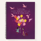 Carnet Wonka "Ne les laissez jamais voler vos rêves" (Devant)