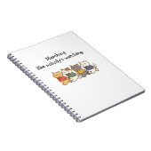 Carnet Wonky Zoo Marching Cats Spiral Photo Notebook (Côté Droit)