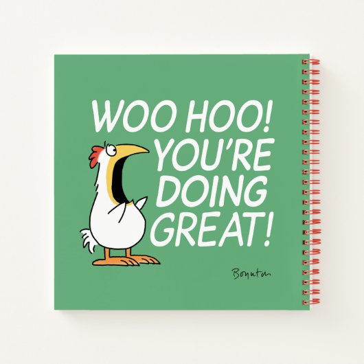 Carnet WOO HOO ! TU FAIS BEAUCOUP ! Sandra Boynton (Dos)