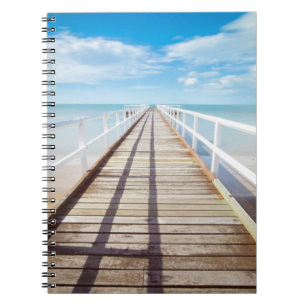 Carnet Wood Dock, Pier, Ocean and Beach, Blue Sky