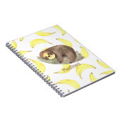 Carnet Woodland Animals Sloth Name Photo (Côté Droit)