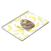 Carnet Woodland Animals Sloth Name Photo (Côté gauche)