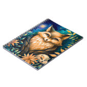 Carnet Woodland minuit FOX - école magique pour enfants (Côté gauche)