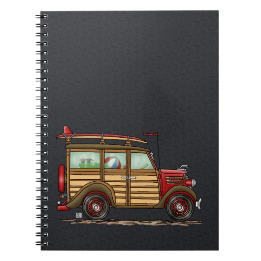 Carnet Woody surfant mignon (Devant)