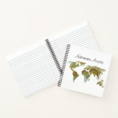 Carnet World Map Adventure Attend Travel (Intérieur)