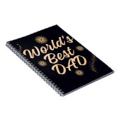 Carnet World's Best Dad  Simple Typography Fathers (Côté Droit)