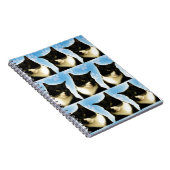 Carnet Wow fun Tuxedo Cat Love Cute Photo Motif (Côté Droit)