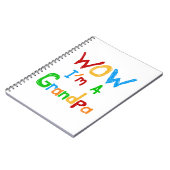 Carnet WOW Je suis un grand-père T-shirts et cadeaux (Côté gauche)