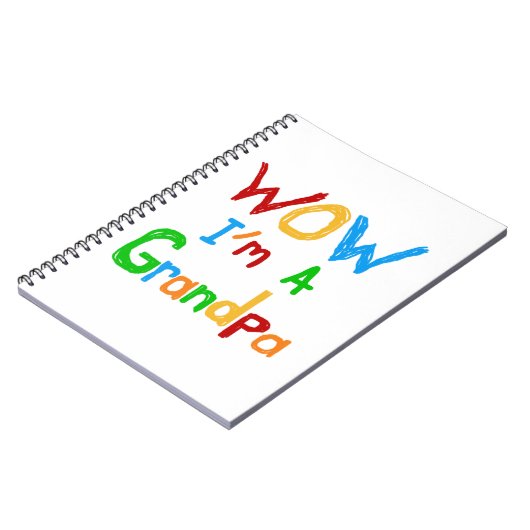 Carnet WOW Je suis un grand-père T-shirts et cadeaux (Côté gauche)