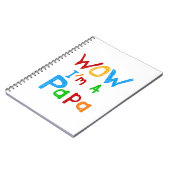 Carnet Wow, je suis un Papa Tshirts et GIfts (Côté gauche)