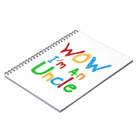 Carnet WOW Je suis un T-shirt Oncle et des GIfts (Côté gauche)