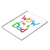 Carnet WOW Je suis un t-shirt papa et des GIfts (Côté gauche)