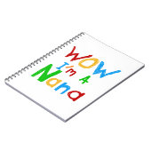 Carnet WOW Je suis un T-shirts et cadeaux Nana (Côté gauche)