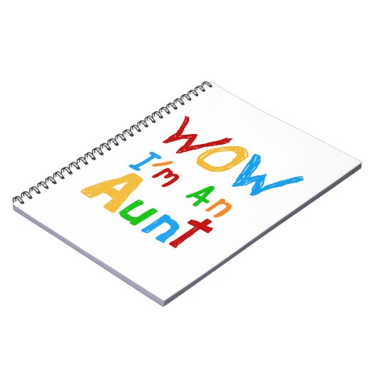 Carnet WOW Je suis une tante T-shirts et cadeaux (Côté gauche)