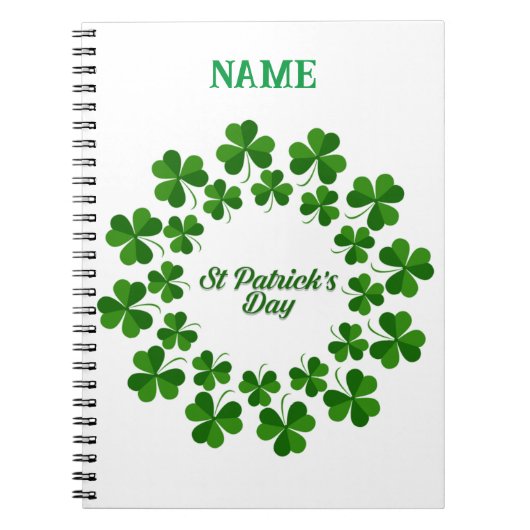 Carnet Wreath de la Saint Patrick Thunder_Cove (Devant)