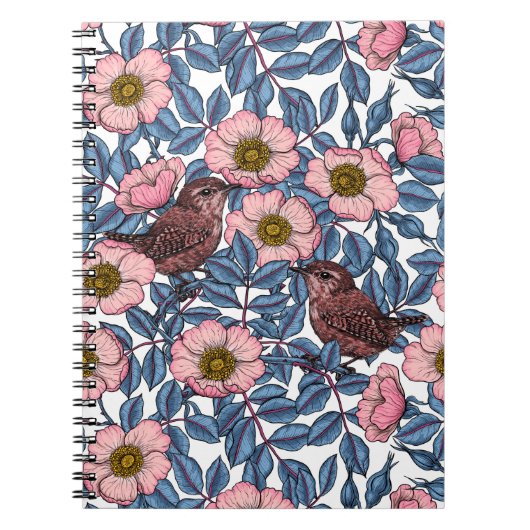 Carnet Wrens en rose (Devant)