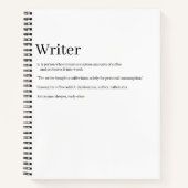 Carnet Writer Definition Notebook - Funny (Devant)