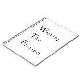 Carnet WTF Writing The Fiction Spiral Notebook (Côté gauche)