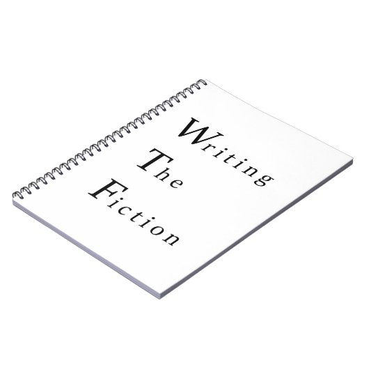 Carnet WTF Writing The Fiction Spiral Notebook (Côté gauche)