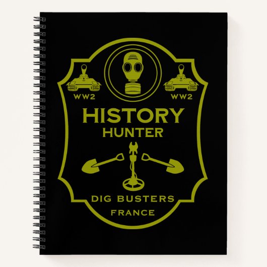 Carnet WW2 Trench Battlefield Metal Detecting Club (Devant)