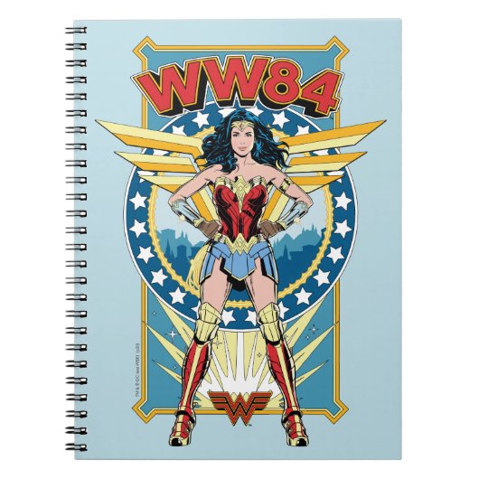Carnet WW84 | Retro Comic Wonder Woman Badge de caractère (Devant)