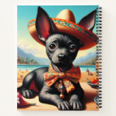 Carnet Xoloitzcuintle vintage (Dos)