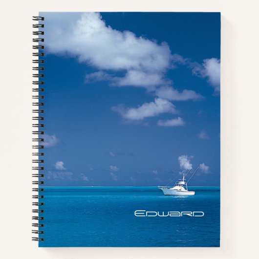 Carnet Yachting dans le bleu (Devant)
