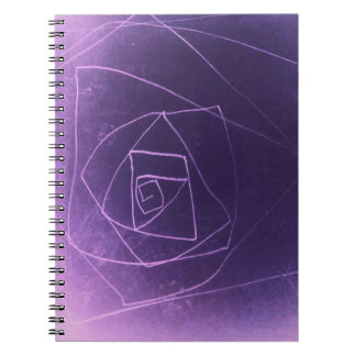 Carnet Yaie couleur violet couleur spirituel abstrait