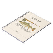 Carnet Yamame Mountain Stream Fishing Log Photo Notebook (Côté gauche)