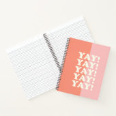 Carnet Yay ! Pink et corail inspirant (Intérieur)