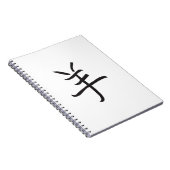Carnet Year of the Ram / Sheep Chinese Lettering (Côté Droit)