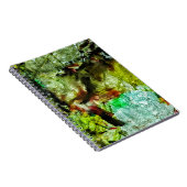 Carnet Yellow abstract Spiral Photo Notebook,Halcyon  (Côté Droit)