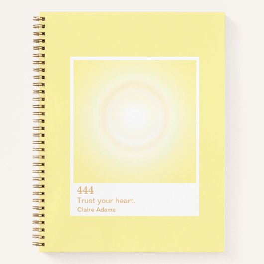 Carnet Yellow Aura Swatch Angel Number Notebook (Devant)