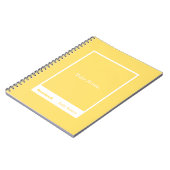 Carnet Yellow Block Quote Classic Notebook (Côté gauche)