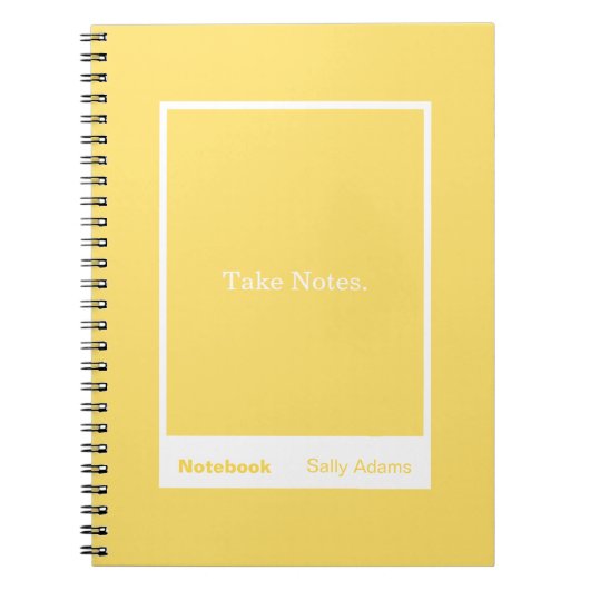 Carnet Yellow Block Quote Classic Notebook (Devant)