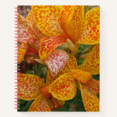 Carnet Yellow Canna Lily with Red Speckles Floral (Devant)
