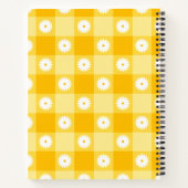 Carnet Yellow Checkered Floral (Dos)