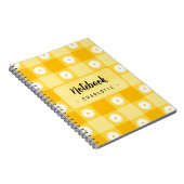 Carnet Yellow Checkered Floral (Côté Droit)