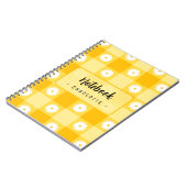 Carnet Yellow Checkered Floral (Côté gauche)