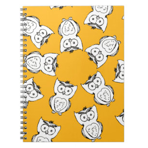 Carnet Yellow Cute Animal Pattern