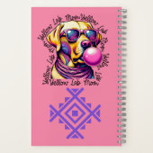 Carnet Yellow Lab Maman Bubblegum tendance Labrador Maman (Verso)