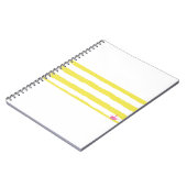 Carnet Yellow stripes and a pink crown Notebook (Côté gauche)