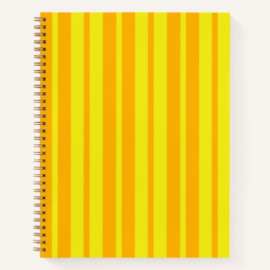 Carnet Yellow Stylish Stripes Pattern Design (Devant)